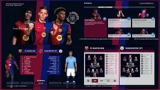 PES 2017 NEW EFOOTBALL 2025 GRAPHIC MENU BARCELONA EDITION FOR ALL PATCH