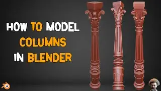 How To Model Columns In Blender