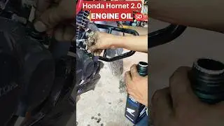 Honda Hornet 2 Engine OIL 🛢️ replacement 
