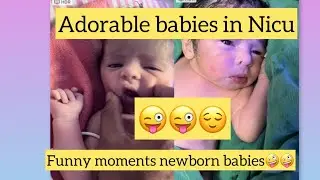 Adorable babies in Nicu #funny moments for newborn babies ♥️♥️♥️#beautiful moments  full recovery ♥️