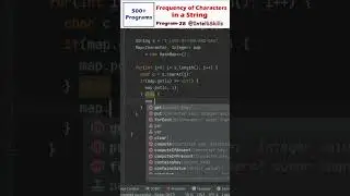 [Beginners] In Java Count Frequency of Characters in a String? #Shorts #java #coding #trending