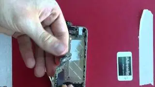 iPhone black rubber piece left over after screen replacement - black bit