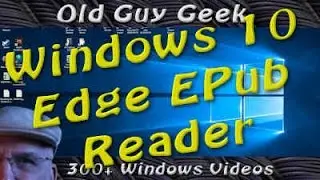 Windows 10 Creators Update - Edge EPub Book Reader With ReadAloud