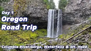 Hiking waterfalls in the Columbia River Gorge and Mt Hood | Oregon Road Trip - Day 1