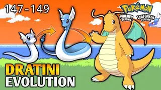 How To Evolve Dratini Into Dragonair And Dragonite In Pokemon Fire Red & Leaf Green | Kanto Pokedex