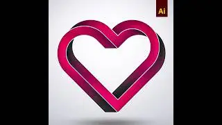 Twisted Heart Logo Design | Adobe Illustrator Tutorial