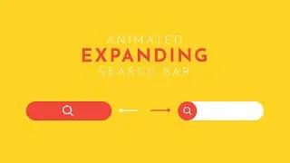 Animated Expanding Search bar Using HTML5 and CSS3