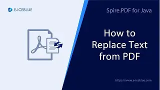 How to Replace Text in PDF using Java