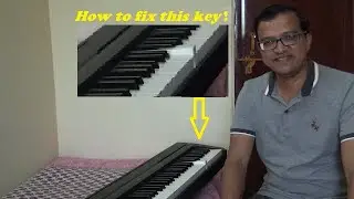 YAMAHA 88 weighted keys digital piano | how to fix back the displaced key.