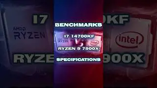 Intel Core i7 14700KF vs AMD Ryzen 9 7900X #benchmark #cpu