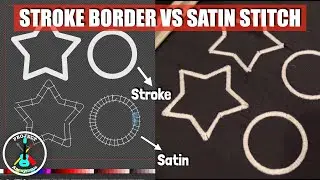 How to Create a Satin Stitch + Difference between Stroke & Satin in Inkscape/Ink/Stitch