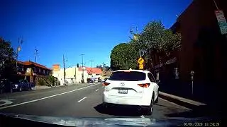 Stupid driver  unsafe, unexpected turn