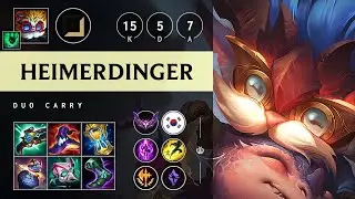 Heimerdinger Carry vs Yasuo: Dominating - KR Master Patch 14.17