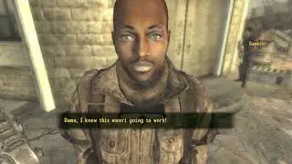 Fallout New Vegas: Veronica Knocks Someone's Head Off