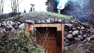 Run the bath under the ground. Test the bath-in the dugout with friends