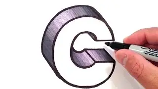 How to Draw the Letter C in 3D