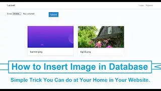 How to insert images in database