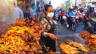 So Popular on the Street ! Grilled Pork Intestines, Spicy Stir Fried Cockle, Grilled Chicken & More