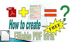 How to create fillable PDF form for free