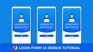 How to Designing Login Form UI Design Using Gravit Designer - [ Timelapse ]