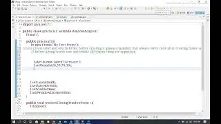 4: Creating label and text field | Java Awt Tutorial | Devil Programmer