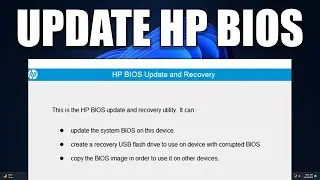 How to Update BIOS Software on HP Laptop