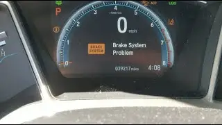 Fix & Solved Honda Civic 10th Gen Car Won't Start Brake System Problem & Error Messages