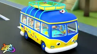 Wheels On The Bus Going To The Camp, Fun Vehicle Song by Boom Buddies