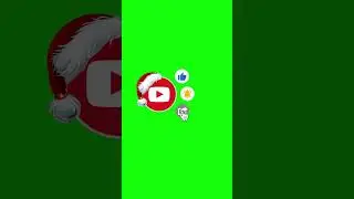 Christmas Subscribe Buttons Green Screen