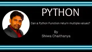 Returning multiple values  from a Function in Python