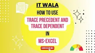 💫 Master Excel: Trace Precedents & Dependents Tutorial