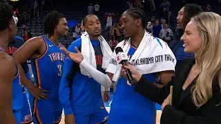 ‘Anyone wanna bark?’ Jalen Williams asks his teammates after OKC’s win | NBA on ESPN