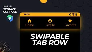 SWIPABLE TAB ROW | Material3 UX in Android Jetpack Compose.