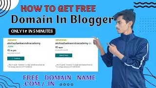 How to Get Free Domain in Blogger - Easy Step-by-Step Guide.