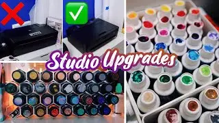 New Paint Storage, Printer DRAMA & More | Studio Vlog