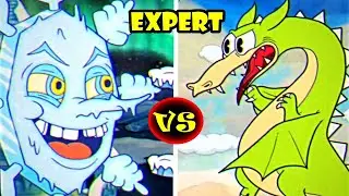 Cuphead - Mortimer Freeze VS Grim Matchstick (ON Expert Comparison)