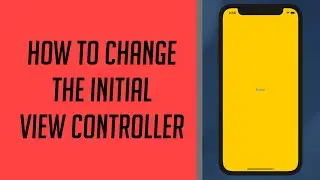 How to change the Initial View Controller