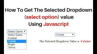 javascript get dropdown (select option) selected value onchange label