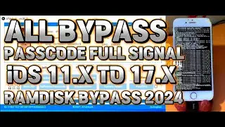 ALL BYPASS PASSCODE FULL SIGNAL | iOS 11.X TO 17.X | RAMDISK BYPASS | ATUNLOCK 2024 | SNZONE