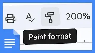 Google Docs Tutorial: Copying a Style of Text (Paint Format Tool)