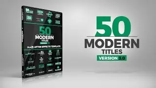 After Effects Template 50 Modern Titles v3 | Bluefx