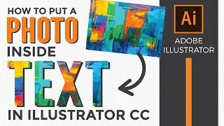 How to put images inside text using a clipping mask in Adobe Illustrator