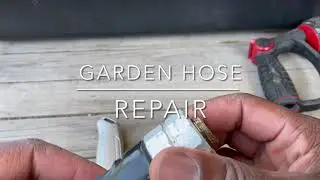 Let’s repair a garden hose!