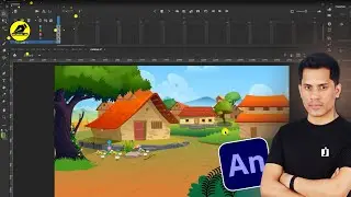 How To Modify Cartoon Background For YouTube Video  |Adobe Animate| Jeeva Edu| 