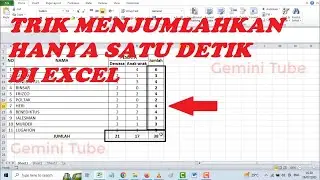 Trik Cepat Menjumlahkan Data di  Excel Hanya Satu Detik // Tips dan Trik Excel