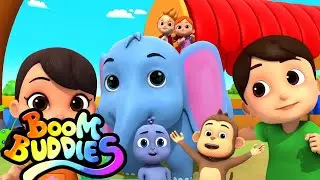 Canzone dello zoo | Poesie per bambini | Boom Buddies Italiano | Cartoni animati | Prescolastico