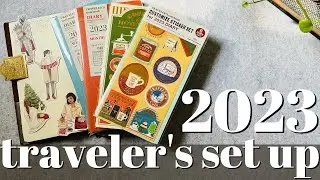 2023 Traveler's Notebook Set up and Flip through | Midori Traveler's Notebook