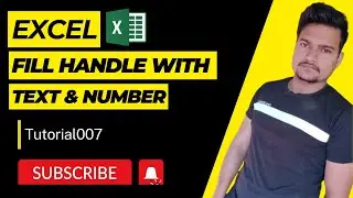 Fill Handle with Numbers and Dates in Microsoft Excel | Part - 27 | @Tutorial007