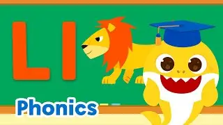 Animals with Letter L - Lion | ABC Song & More | 15-Minute Learning with Baby Shark