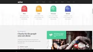 Azino - Nonprofit Charity Vue Nuxt Template organization vue nuxt nonprofit Hiduki